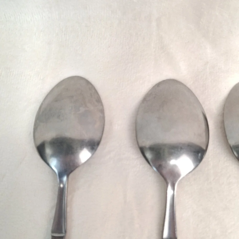 Hampton Silversmiths Bistro Stainless Flatware Lot 4 Spoons Replacement